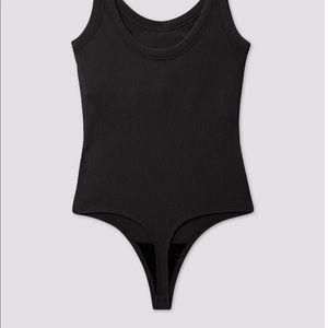 NWT black girlfriend collective scoop bodysuit